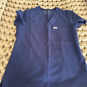Figs Deep Blue Technical Collection Top